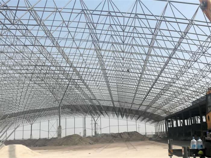 简阳钢厂料仓网架工程